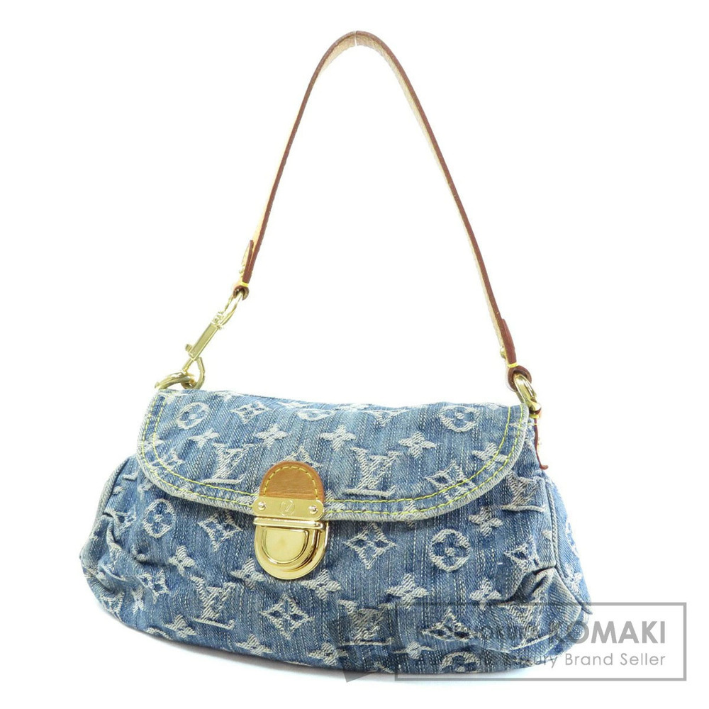 Louis Vuitton Pleaty Shoulder Bag Monogram Denim